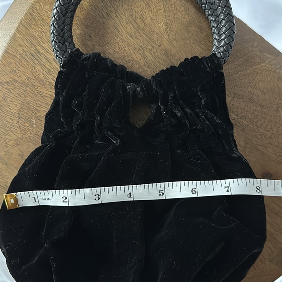 Vintage Kenneth Cole New York Women’s Black Velvet Hand Bag Purse - Picture 7 of 8